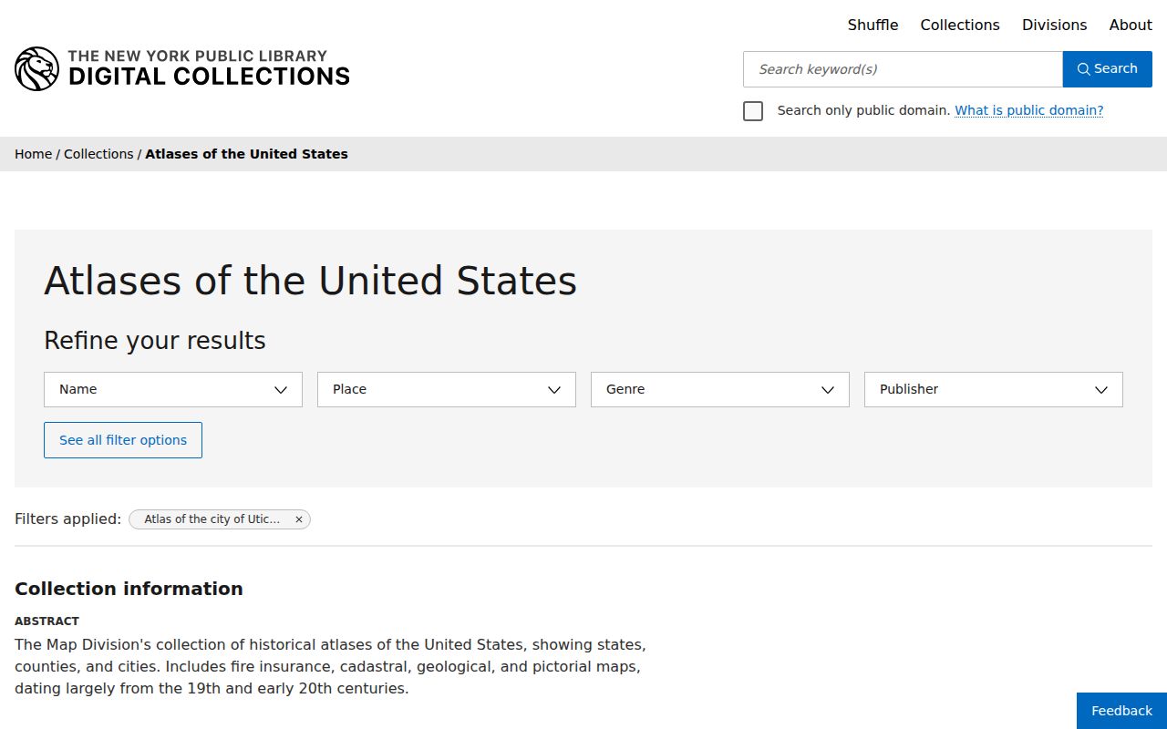 Utica city directory historical atlas research at NYPL