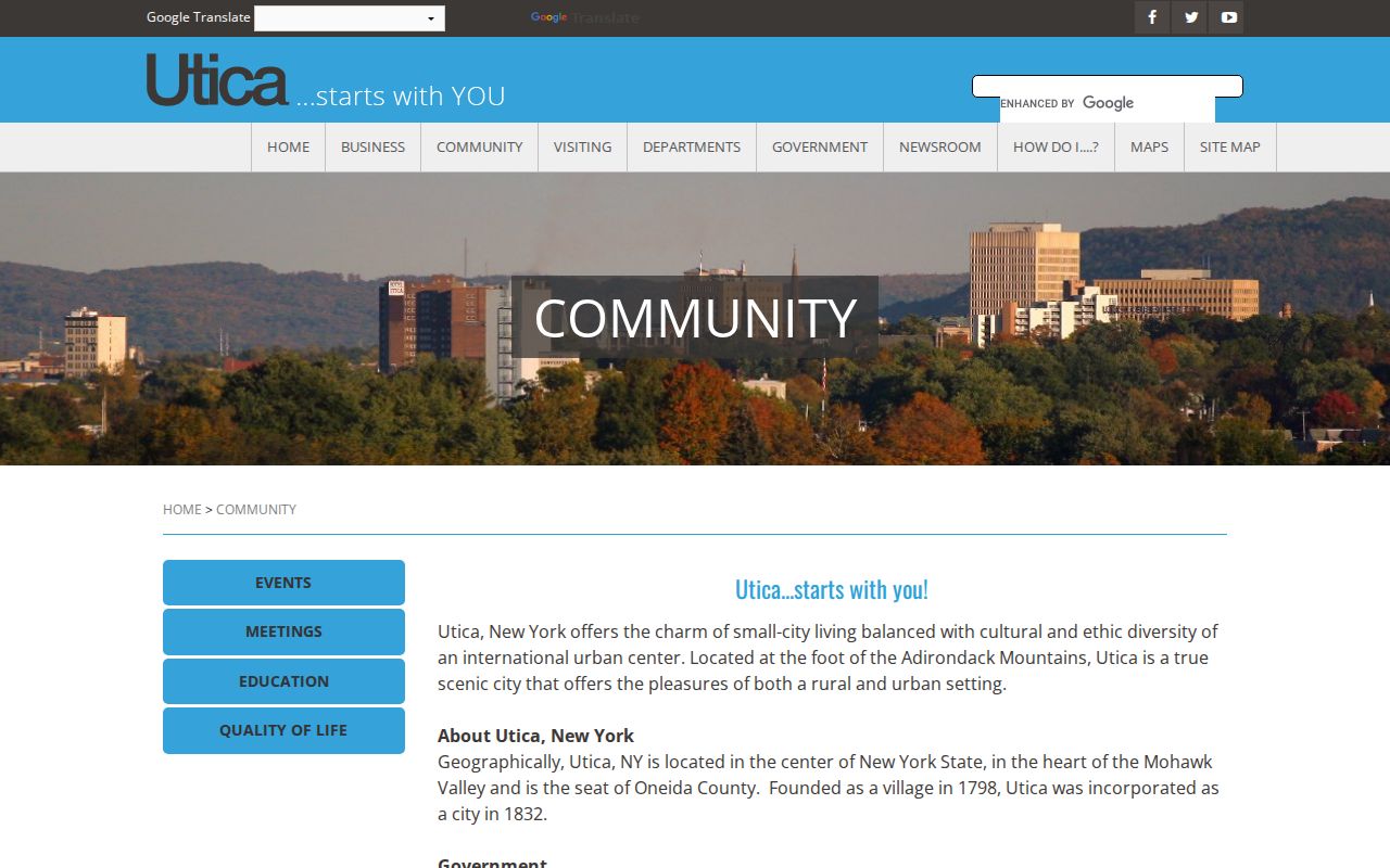 Utica neighbors image of City of Utica neighborhood associations
