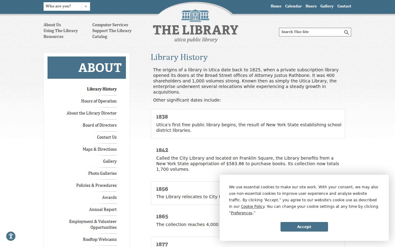 Utica previous residents local-history research at Utica Public Library