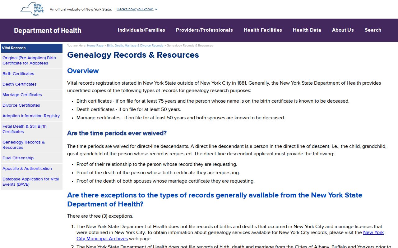 Utica resident lookup New York vital records genealogy route